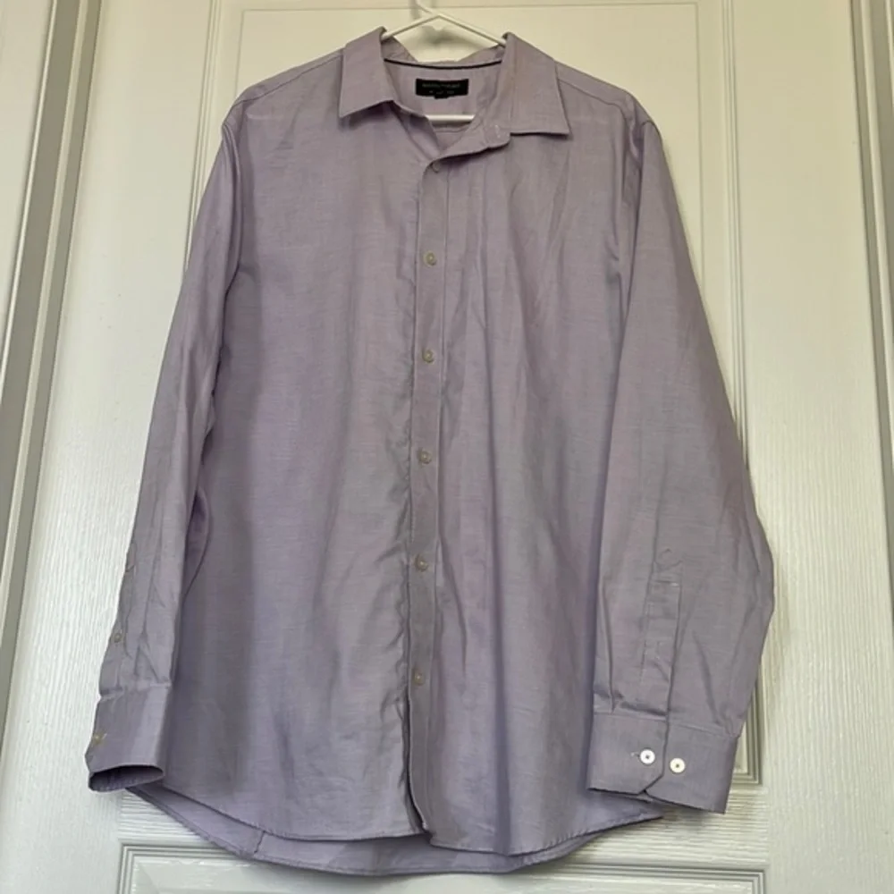 Men's Banana Republic Light Purple Non Iron Slim Fit Sz XL EUC #0030